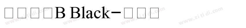 朝华标题B Black字体转换